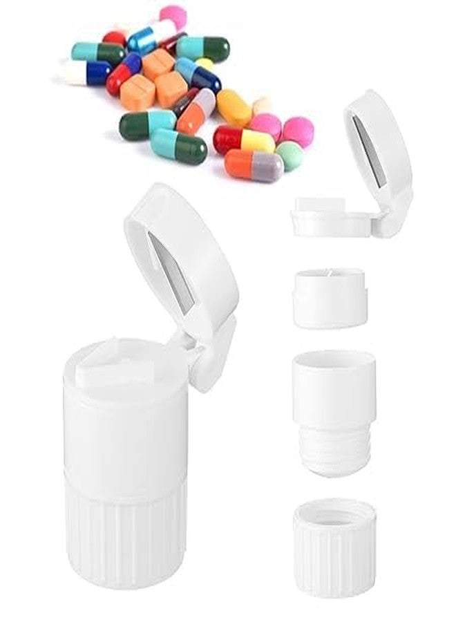 ATETO Pill Splitter Cutter Crusher Ideal for Small Pills Accurate Cut and Alignment Medication/Vitamin/Supplement/Perfect for Travel Purse or Pocket (pack of 1) Multicolor - Image 3
